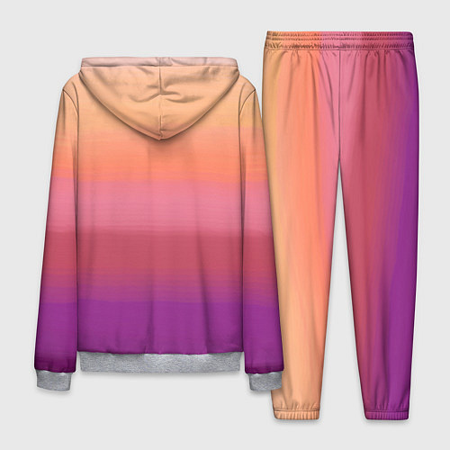 Мужской костюм Абстракция градиент на закате дня / 3D-Меланж – фото 2