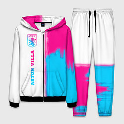 Костюм мужской Aston Villa neon gradient style по-вертикали, цвет: 3D-черный