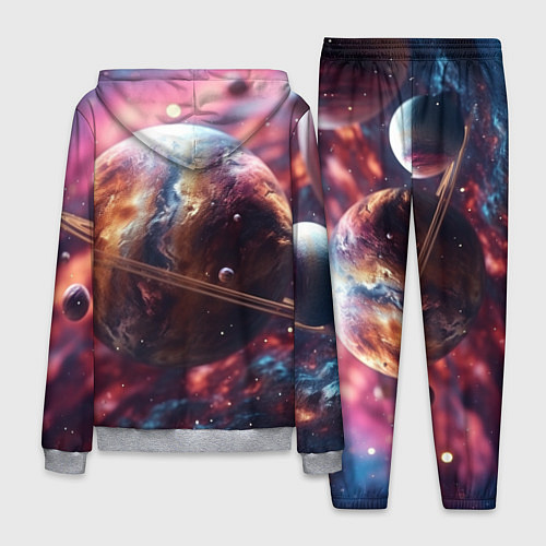 Мужской костюм Объемный космос и планеты / 3D-Меланж – фото 2