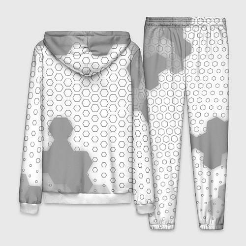 Мужской костюм Bayer 04 sport на светлом фоне вертикально / 3D-Белый – фото 2