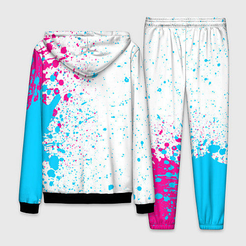 Мужской костюм West Ham neon gradient style по-вертикали / 3D-Черный – фото 2