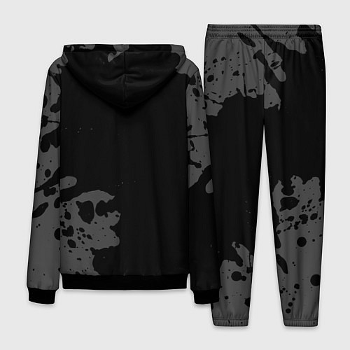 Мужской костюм PSG sport на темном фоне вертикально / 3D-Черный – фото 2