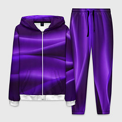 Костюм мужской Фиолетовый шелк, цвет: 3D-белый
