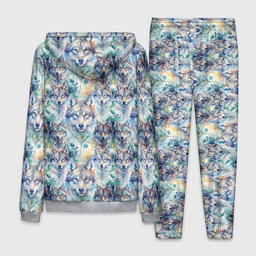 Мужской костюм Паттерн из волков / 3D-Меланж – фото 2