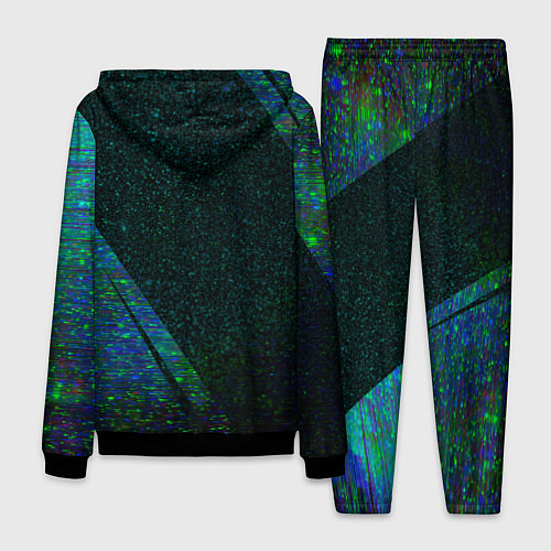 Мужской костюм Valencia glitch blue / 3D-Черный – фото 2