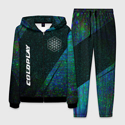 Костюм мужской Coldplay glitch blue, цвет: 3D-черный