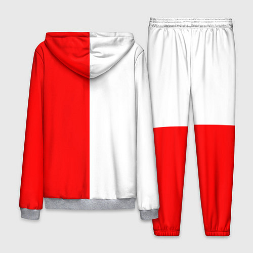 Мужской костюм AUDI logo полосы / 3D-Меланж – фото 2