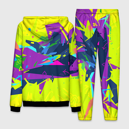 Мужской костюм В стиле киберпанка / 3D-Черный – фото 2