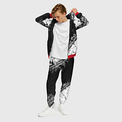 Костюм мужской Мерседес: следы от шин, цвет: 3D-красный — фото 2