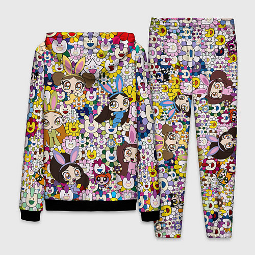 Мужской костюм Right now NewJeans and Takashi Murakami / 3D-Черный – фото 2