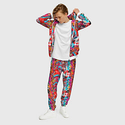 Костюм мужской Hip hop graffiti pattern, цвет: 3D-белый — фото 2