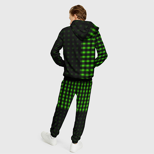 Мужской костюм Skoda pattern geometry / 3D-Черный – фото 4
