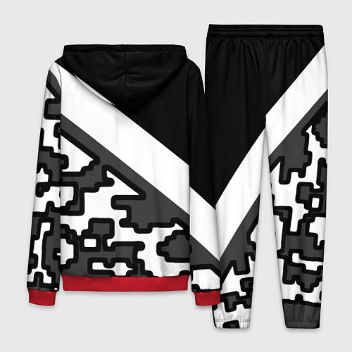 Мужской костюм Россия камуфляж текстура / 3D-Красный – фото 2