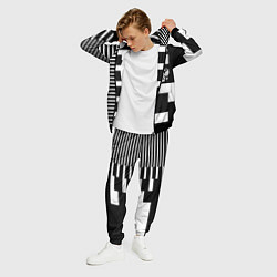 Костюм мужской Россия геометрия, цвет: 3D-черный — фото 2