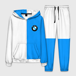Костюм мужской BMW sport blue white, цвет: 3D-белый