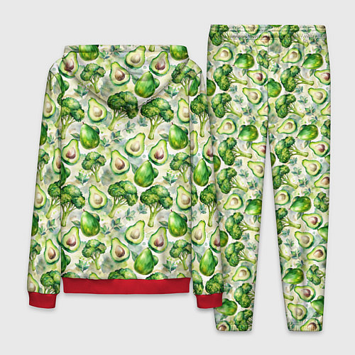 Мужской костюм Авокадо и брокколи / 3D-Красный – фото 2