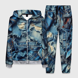 Мужской костюм Denim rags - fashion trend