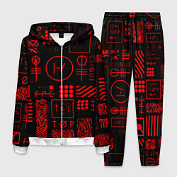 Мужской костюм Twenty one pilots pattern rock