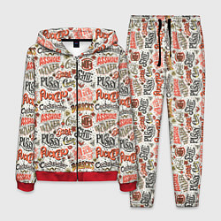 Костюм мужской Нецензурные слова, цвет: 3D-красный