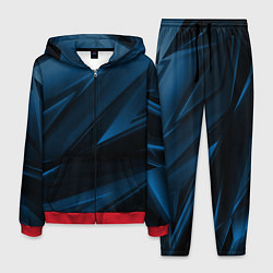 Костюм мужской Geometry stripes blue neon, цвет: 3D-красный