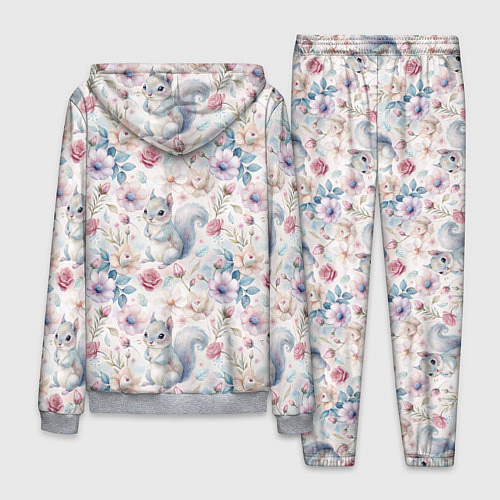 Мужской костюм Бельчонок в цветах / 3D-Меланж – фото 2