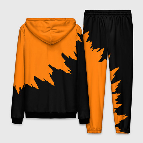 Мужской костюм Half life чёрно оранжевый / 3D-Черный – фото 2