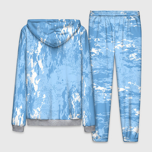 Мужской костюм Абстракция волн прибоя / 3D-Меланж – фото 2