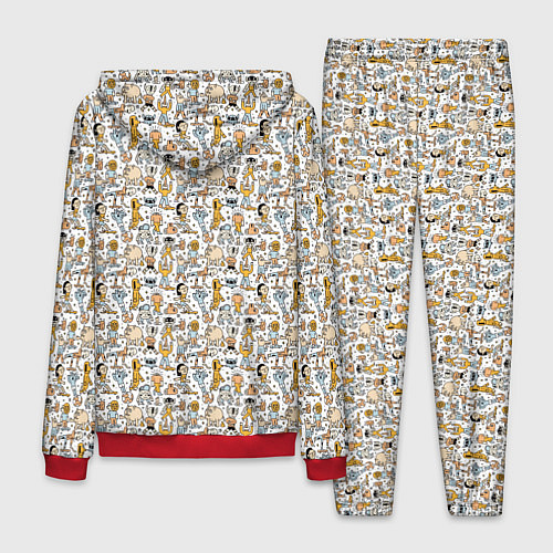 Мужской костюм Человечки и монстры / 3D-Красный – фото 2