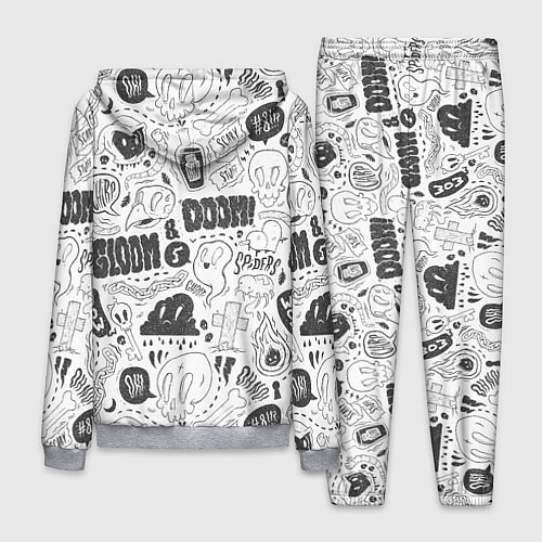 Мужской костюм Мрак и обречённость - приведения: паттерн / 3D-Меланж – фото 2