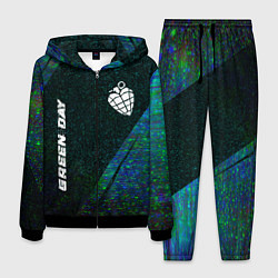 Костюм мужской Green Day glitch blue, цвет: 3D-черный