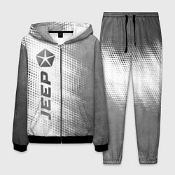 Мужской костюм Jeep - white gradient по-вертикали