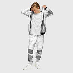 Костюм мужской Metallica - white gradient по-вертикали, цвет: 3D-черный — фото 2