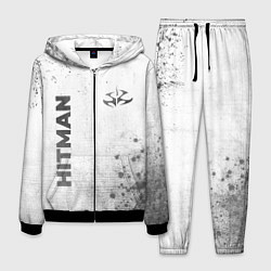 Костюм мужской Hitman - white gradient вертикально, цвет: 3D-черный