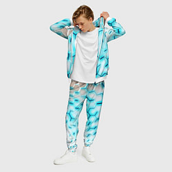 Костюм мужской Неоновая броня соты, цвет: 3D-белый — фото 2