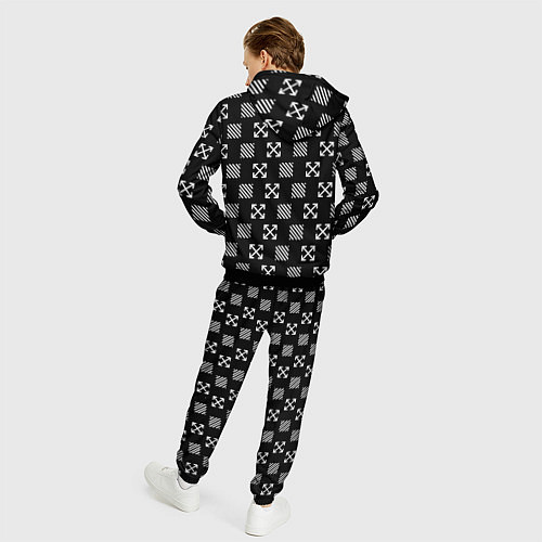 Мужской костюм BMW pattern / 3D-Черный – фото 4