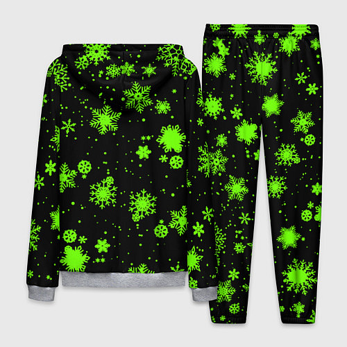 Мужской костюм Кислотные снежинки текстура / 3D-Меланж – фото 2