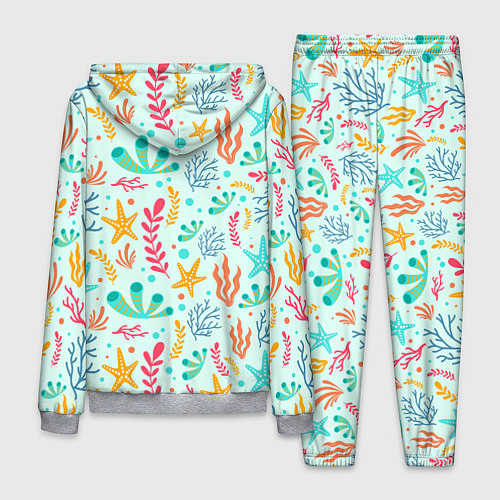 Мужской костюм Абстракция коралловый фон / 3D-Меланж – фото 2