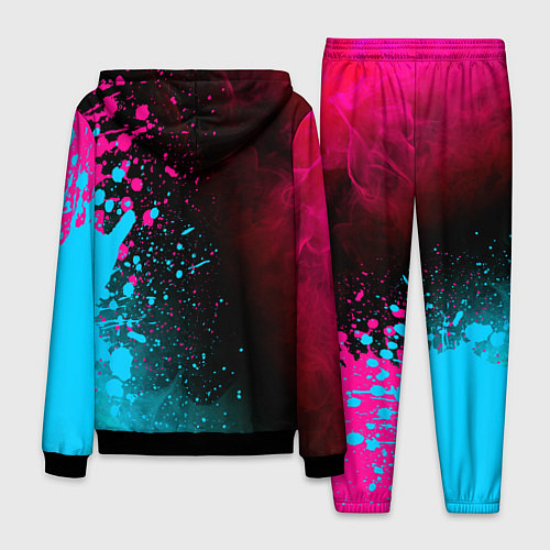 Мужской костюм Deadlock - neon gradient по-вертикали / 3D-Черный – фото 2