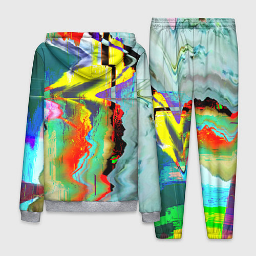 Мужской костюм Текстура глитч краски / 3D-Меланж – фото 2