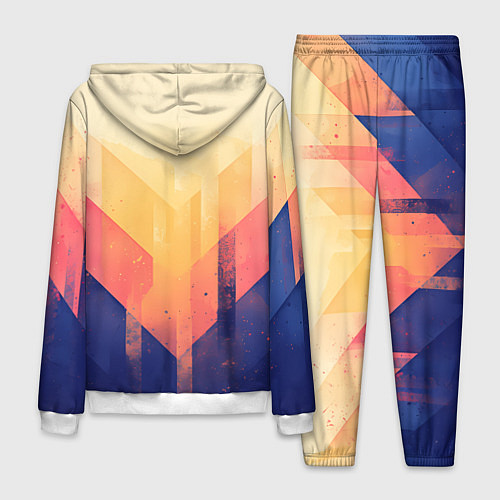 Мужской костюм Abstract art - geometric shapes / 3D-Белый – фото 2