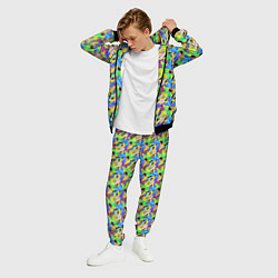 Костюм мужской Треугольники голографический эффект - паттерн, цвет: 3D-черный — фото 2