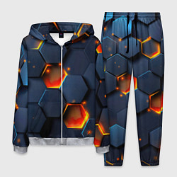 Костюм мужской Шестигранники с подсветкой, цвет: 3D-меланж