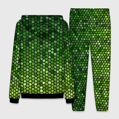 Мужской костюм Мозаика под зеленую змею / 3D-Черный – фото 2