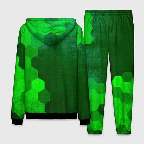 Мужской костюм Palworld - green gradient по-вертикали / 3D-Черный – фото 2