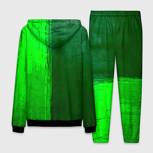 Мужской костюм Leeds United - green gradient по-вертикали / 3D-Черный – фото 2