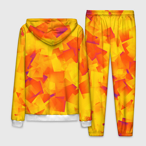Мужской костюм Желтый калейдоскоп / 3D-Белый – фото 2