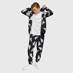 Костюм мужской Белый бумажный самолётик - Телеграм, цвет: 3D-черный — фото 2
