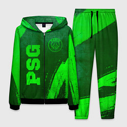 Костюм мужской PSG - green gradient вертикально, цвет: 3D-черный