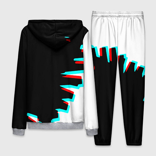 Мужской костюм Герб текстура глитч / 3D-Меланж – фото 2