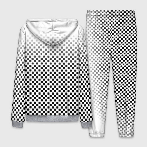 Мужской костюм Герб РФ клетка паттерн / 3D-Меланж – фото 2